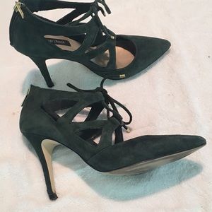 White House Black Market Lace Up Heels